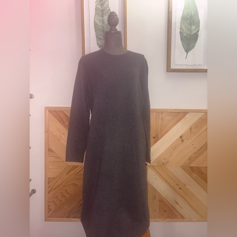 POLO RALPH LAUREN GRAY MAXI SWEATER DRESS SIZE XL